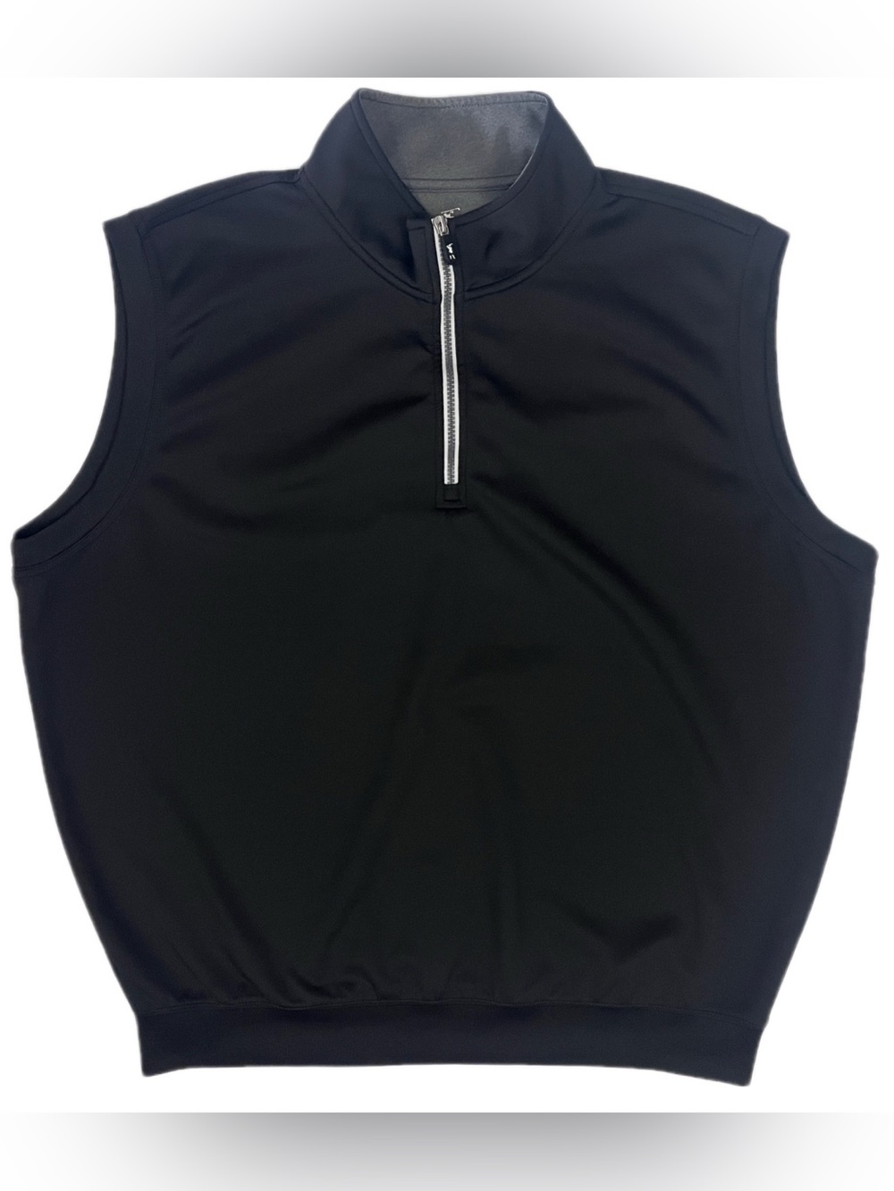 Fairway & Greene Men’s Sz XXL F&G Tech Black Sleeveless Half-Zip Golf Vest